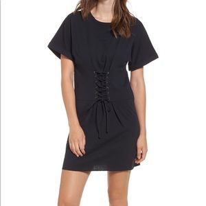 NWOT CORSET STYLE TSHIRT DRESS- MEDIUM